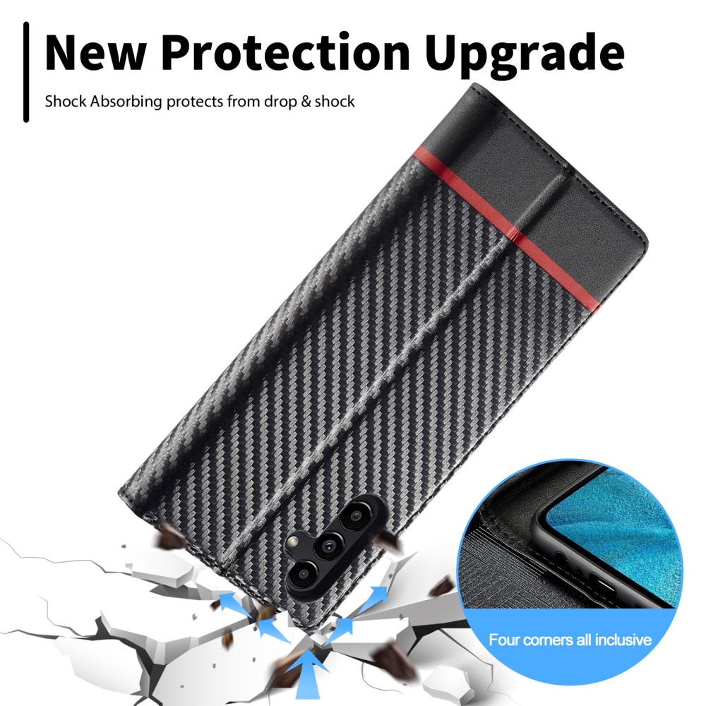Pouzdro na Samsung Galaxy S25 LC.IMEEKE Carbon horizontal