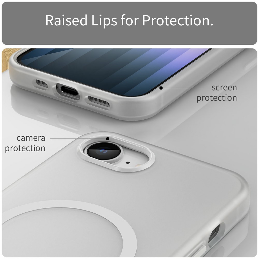 Kryt na iPhone 16E Candy s podporou MAGSAFE bílý