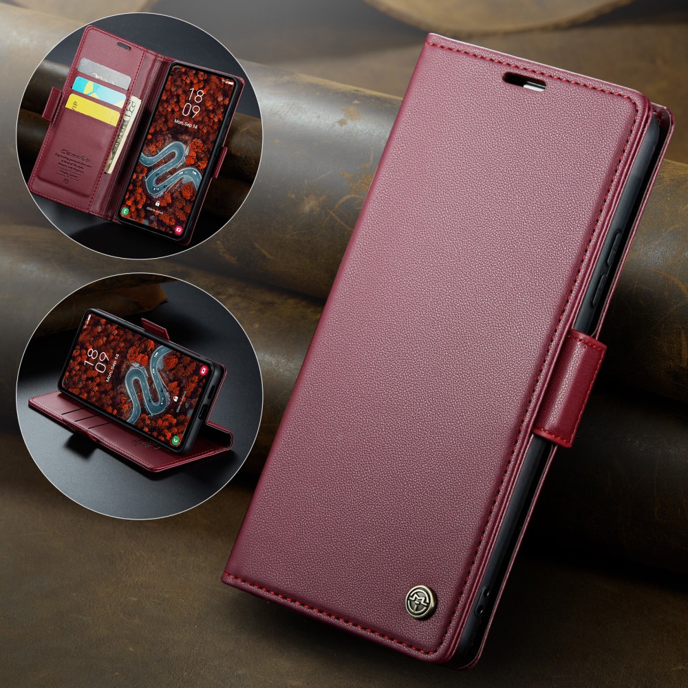 Pouzdro na Samsung Galaxy S24 FE CASEME smooth červené