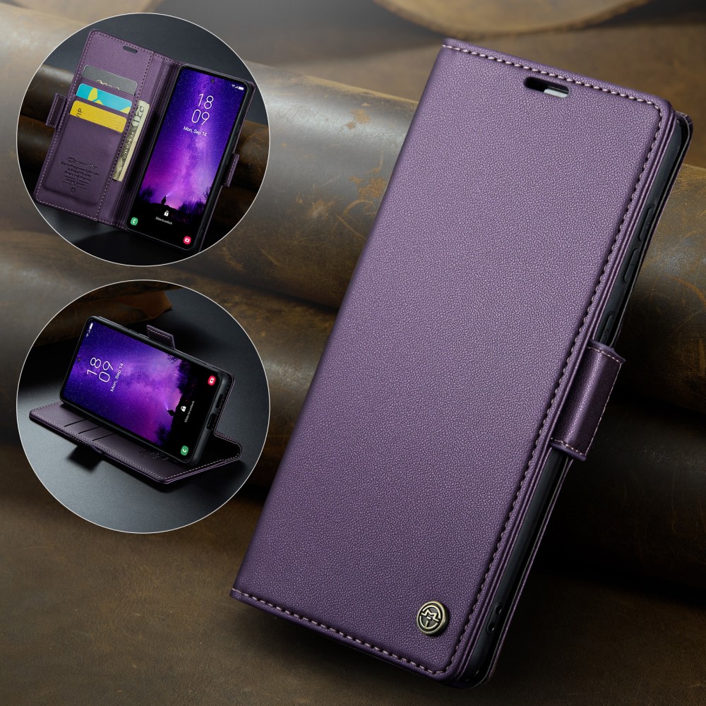 Pouzdro na Samsung Galaxy S24 FE CASEME smooth fialový