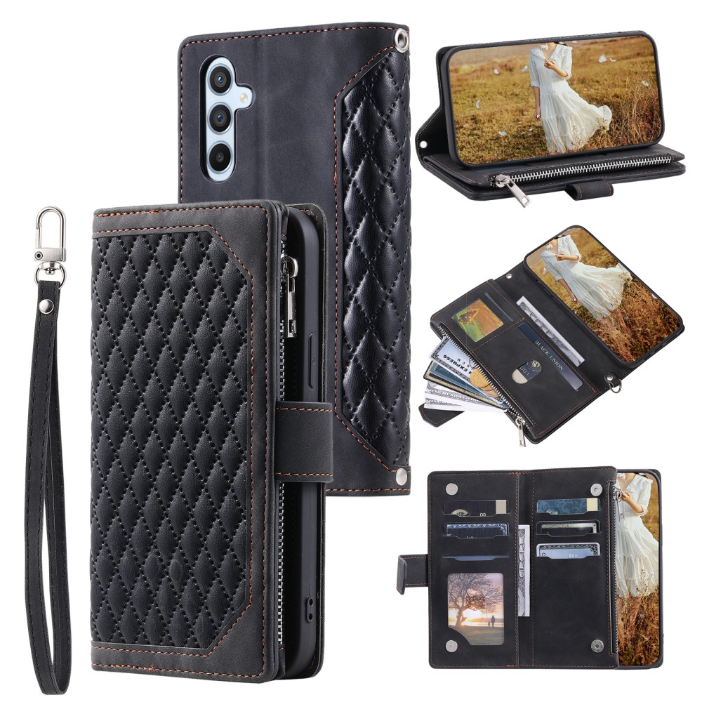 Pouzdro na Samsung Galaxy S24 FE Luxury Double Layer černé
