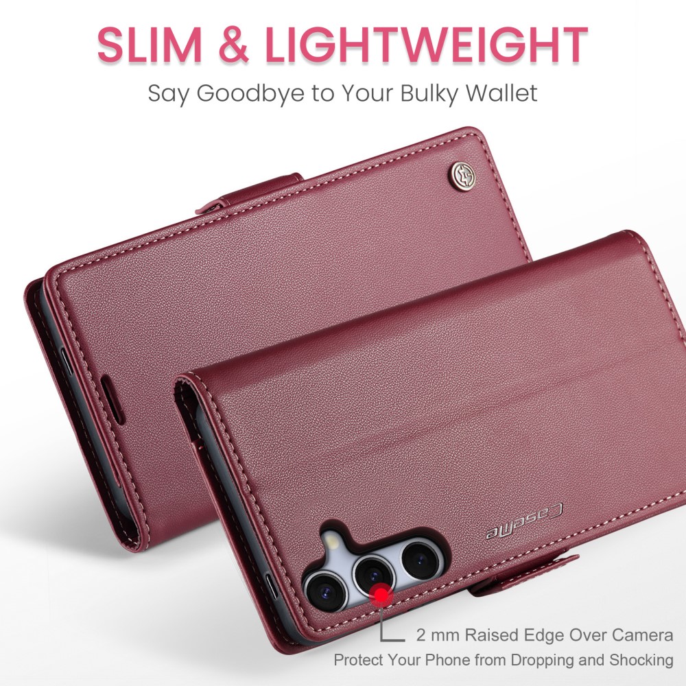 Pouzdro na Samsung Galaxy S25+ CASEME smooth červené