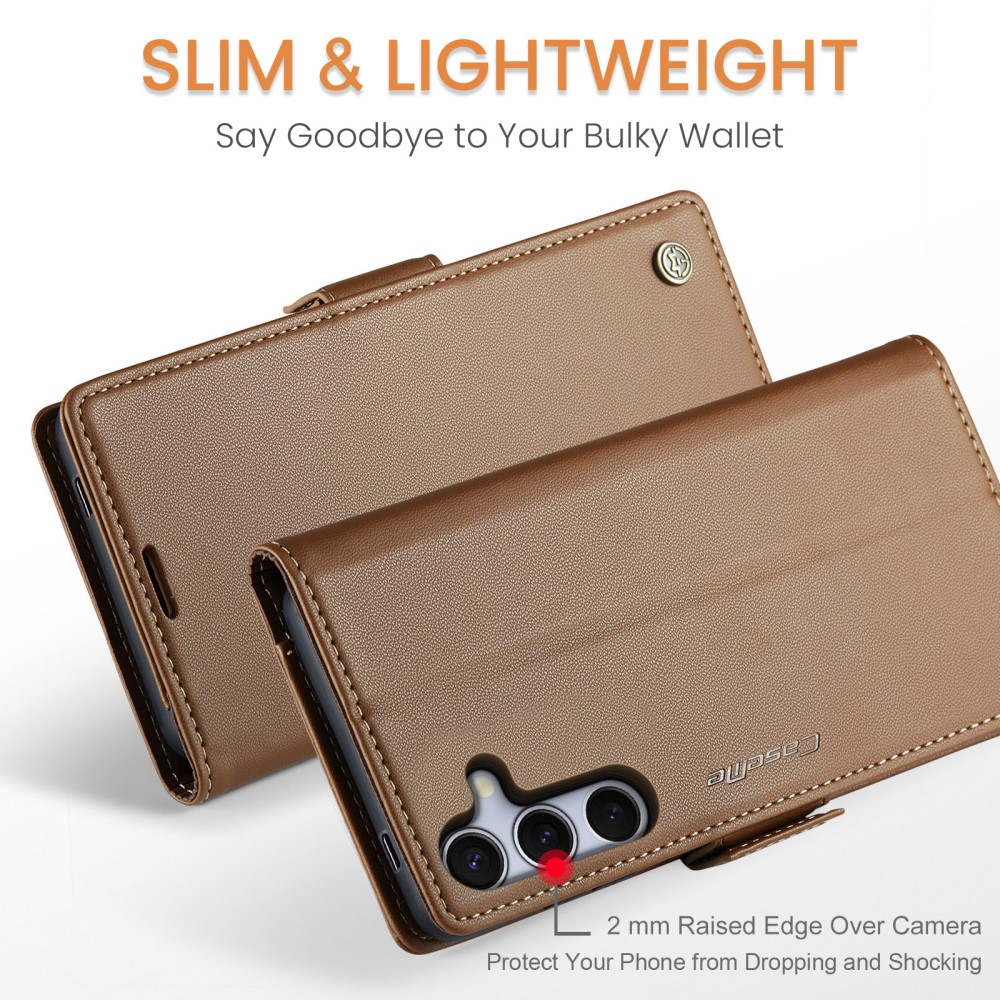Pouzdro na Samsung Galaxy S25+ CASEME smooth hnědé