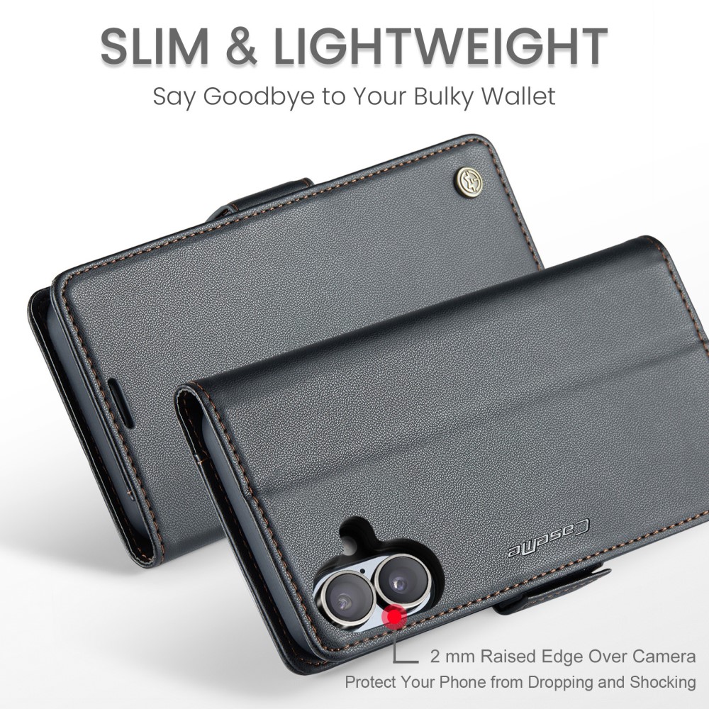 Pouzdro na iPhone 16 Plus CASEME smooth černé