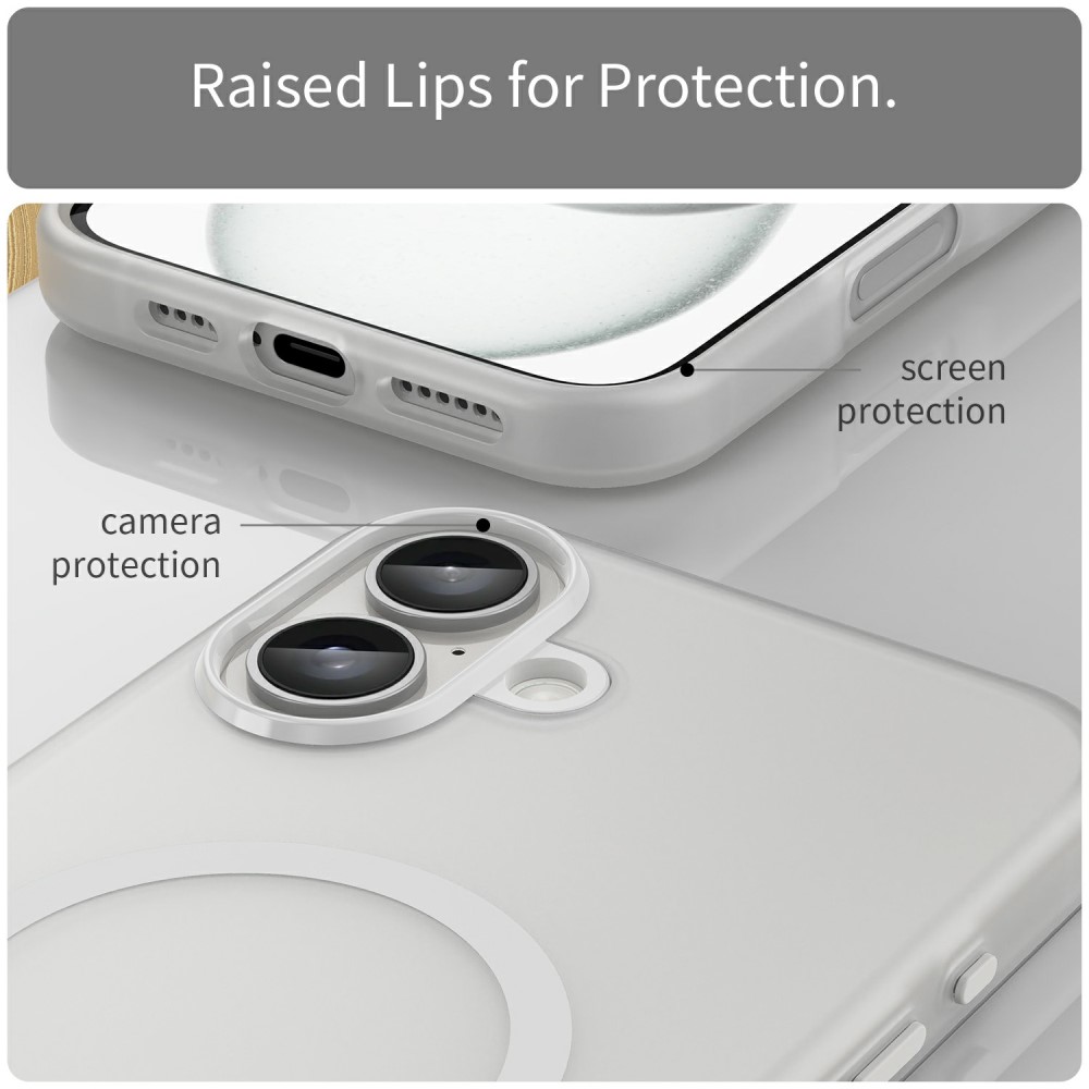Kryt na iPhone 16 Plus Candy s podporou MAGSAFE bílý