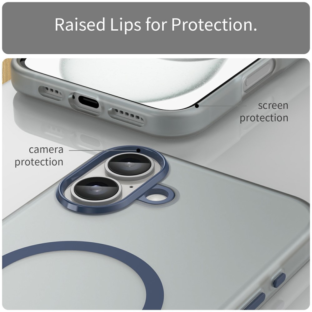 Kryt na iPhone 16 Plus Candy s podporou MAGSAFE tmavě modrý