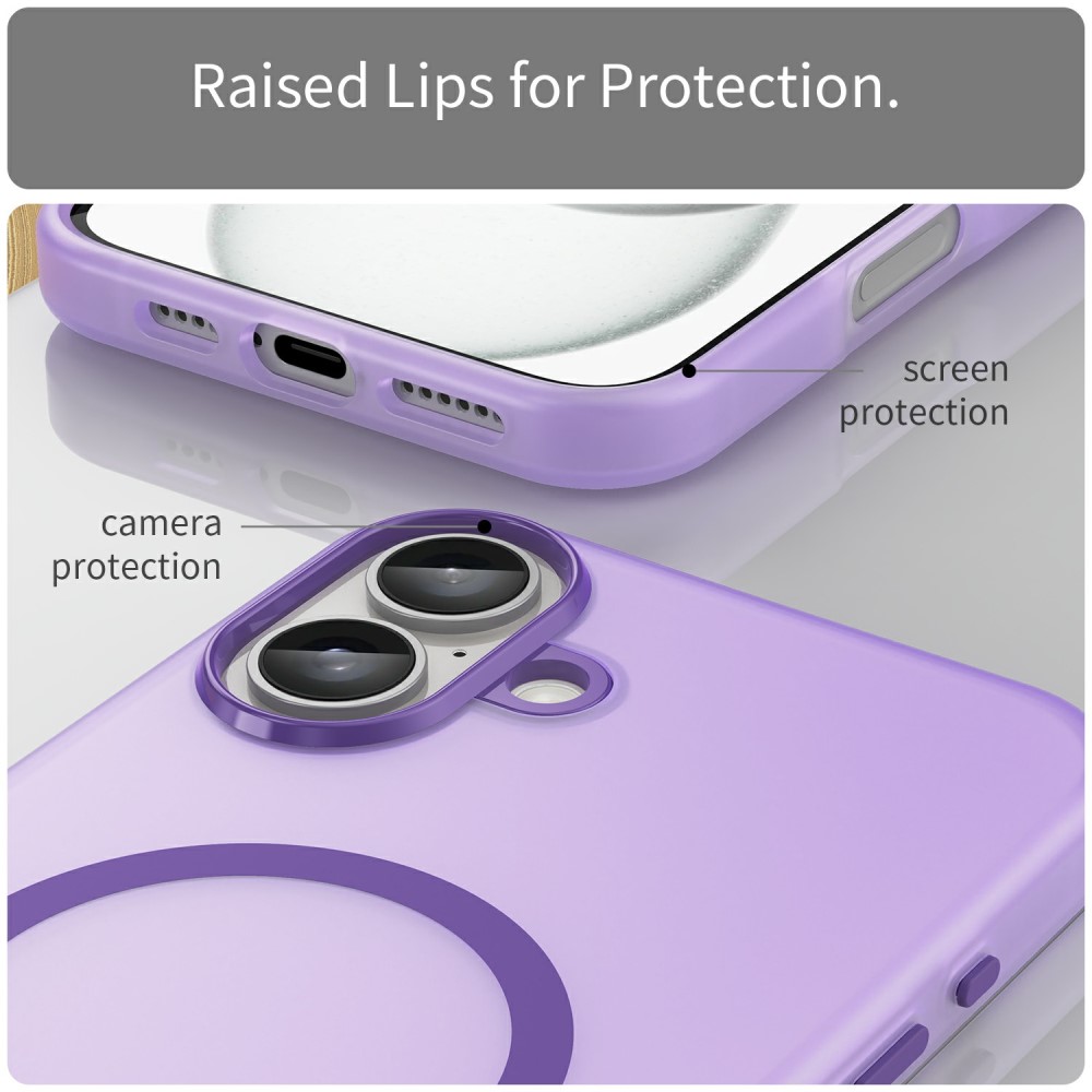 Kryt na iPhone 16 Plus Candy s podporou MAGSAFE fialový