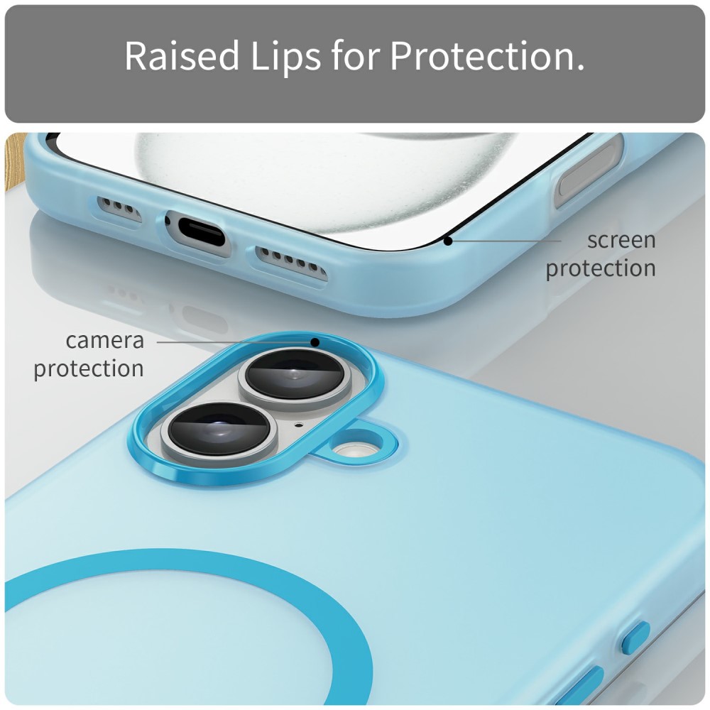 Kryt na iPhone 16 Plus Candy s podporou MAGSAFE modrý