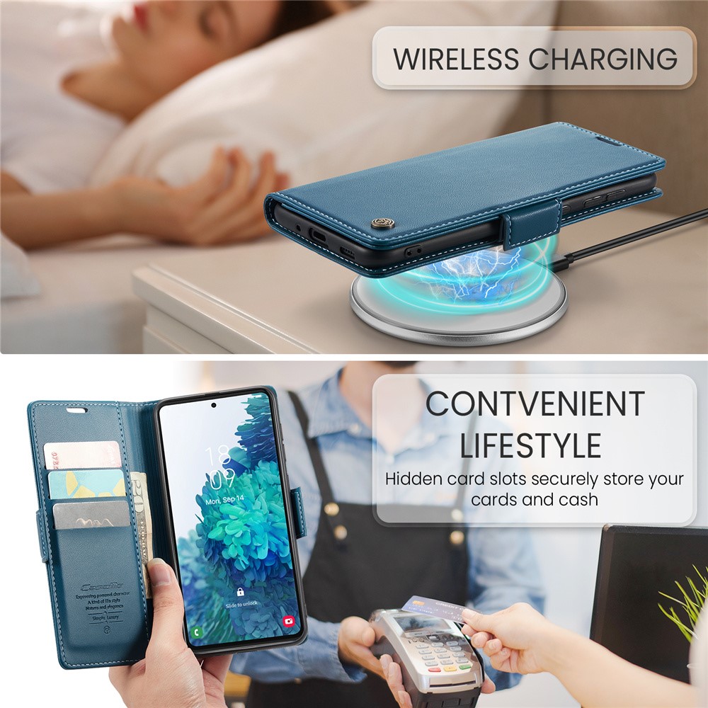 Pouzdro na Samsung Galaxy S20 FE CASEME smooth modré