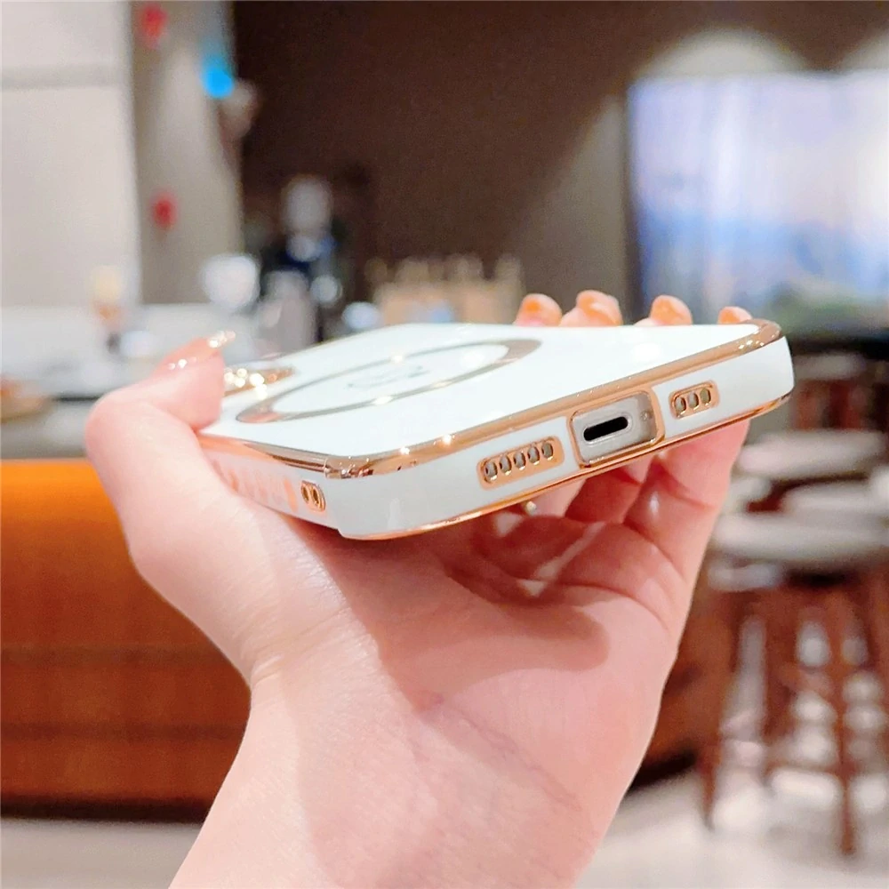 Kryt na iPhone 15 Plus Srdíčko s podporou MagSafe světle fialový