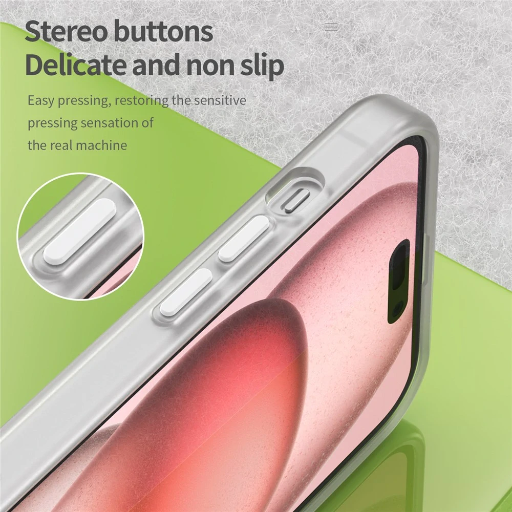 Kryt na iPhone 15 Plus Candy s podporou MAGSAFE bílý