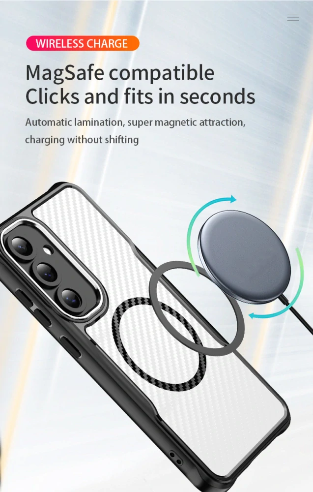 Kryt na Samsung Galaxy S24 FE odolný s podporou Magsafe černý
