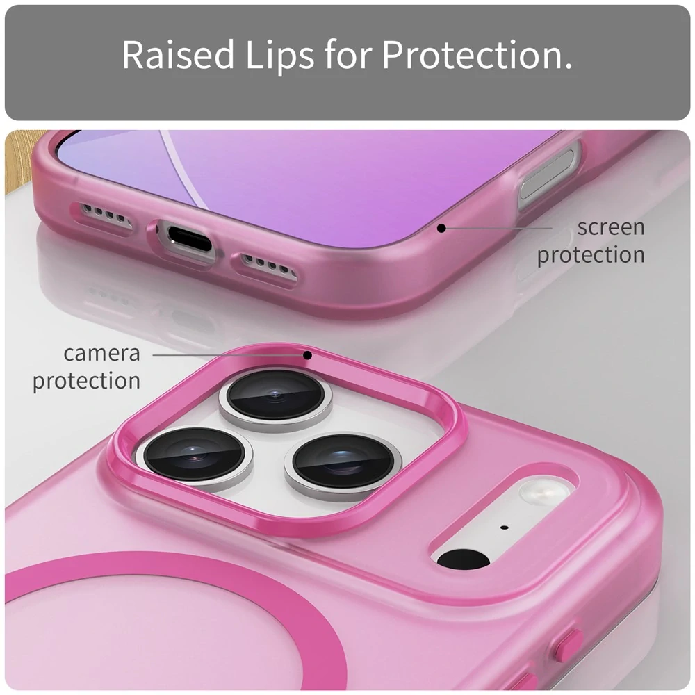 Kryt na iPhone 17 Pro Candy s podporou MAGSAFE růžový