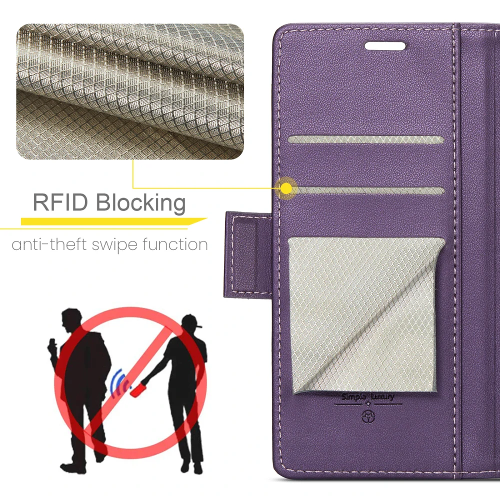 Pouzdro na iPhone 17 CASEME Smooth fialové