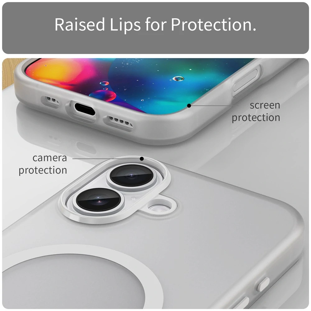 Kryt na iPhone 17 Candy s podporou MAGSAFE bílý