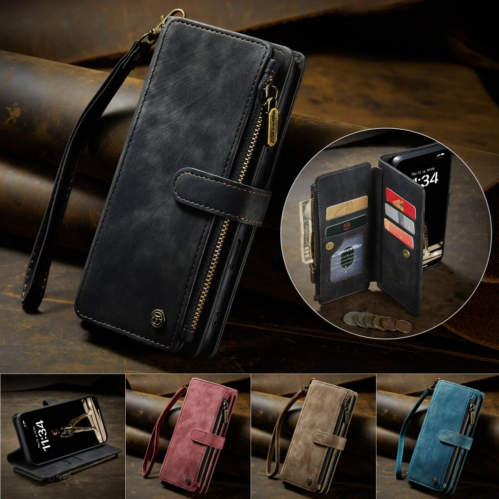 Pouzdro pro iPhone 17 CASEME Luxury Double Layer černé