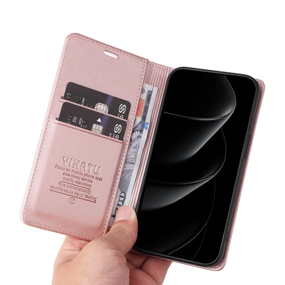 Pouzdro na iPhone 17 Pro Max Yikatu růžové