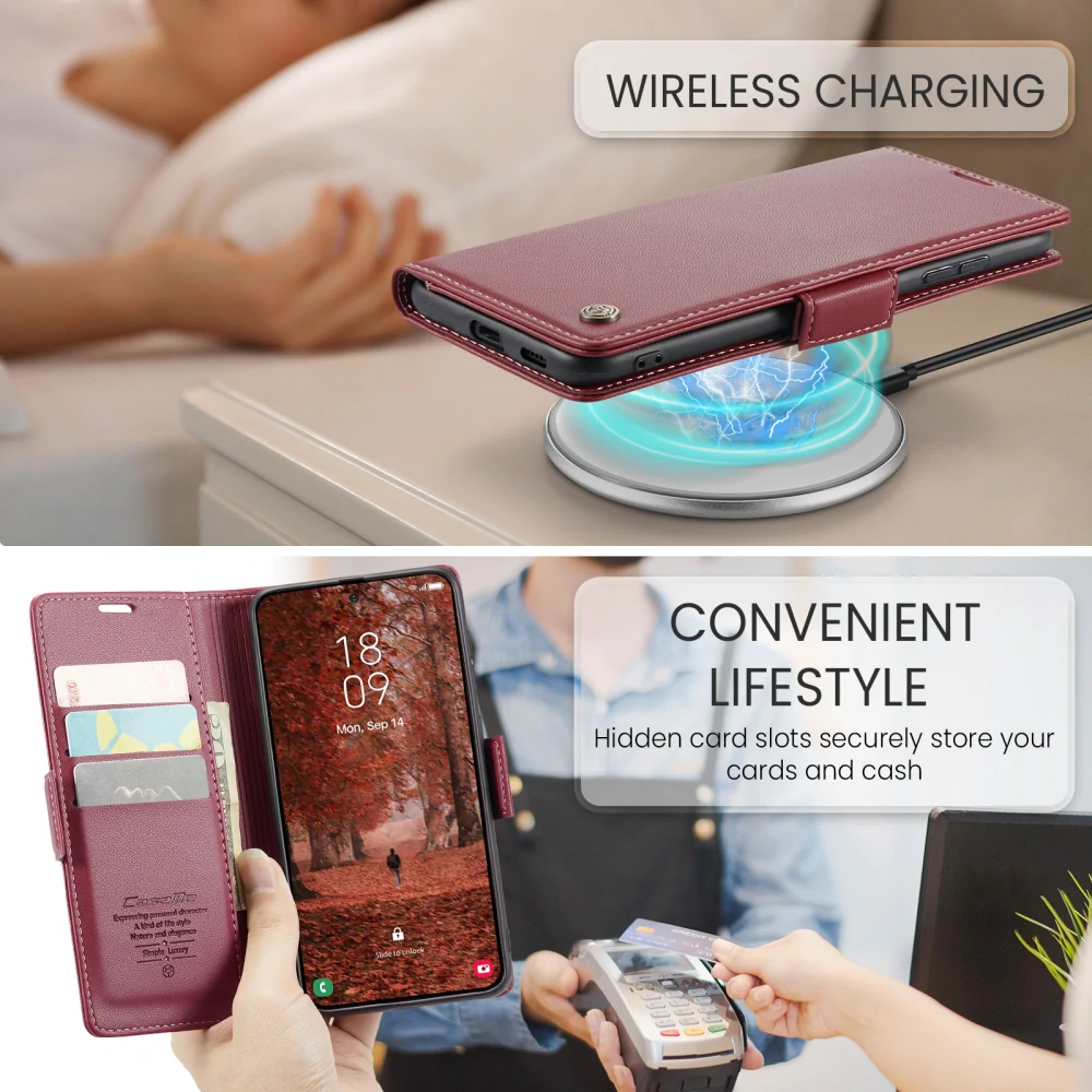 Pouzdro na Samsung Galaxy S26 CASEME smooth červené