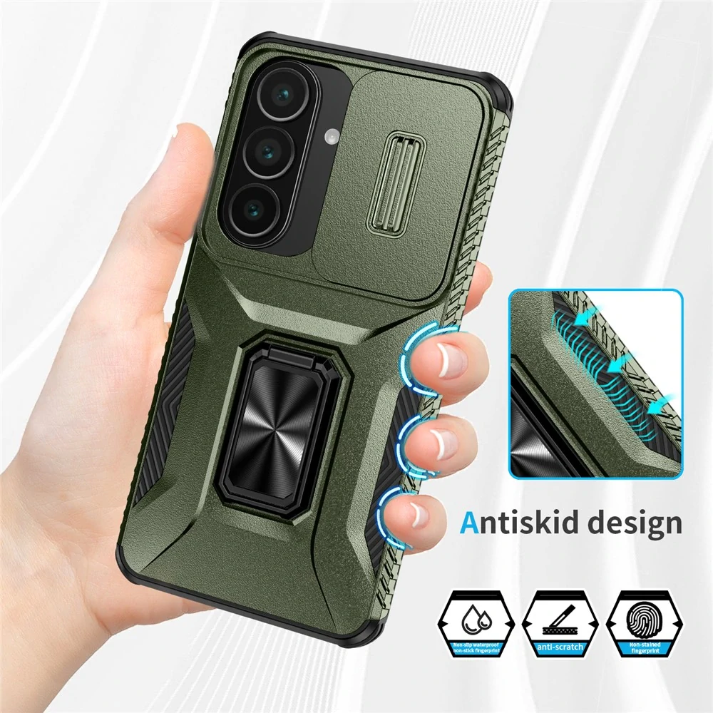 Kryt na Samsung Galaxy S26 odolný s krytkou na fotoaparát zelený