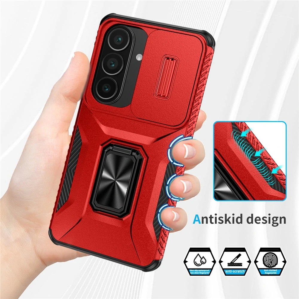 Kryt na Samsung Galaxy S26 odolný s krytkou na fotoaparát červený