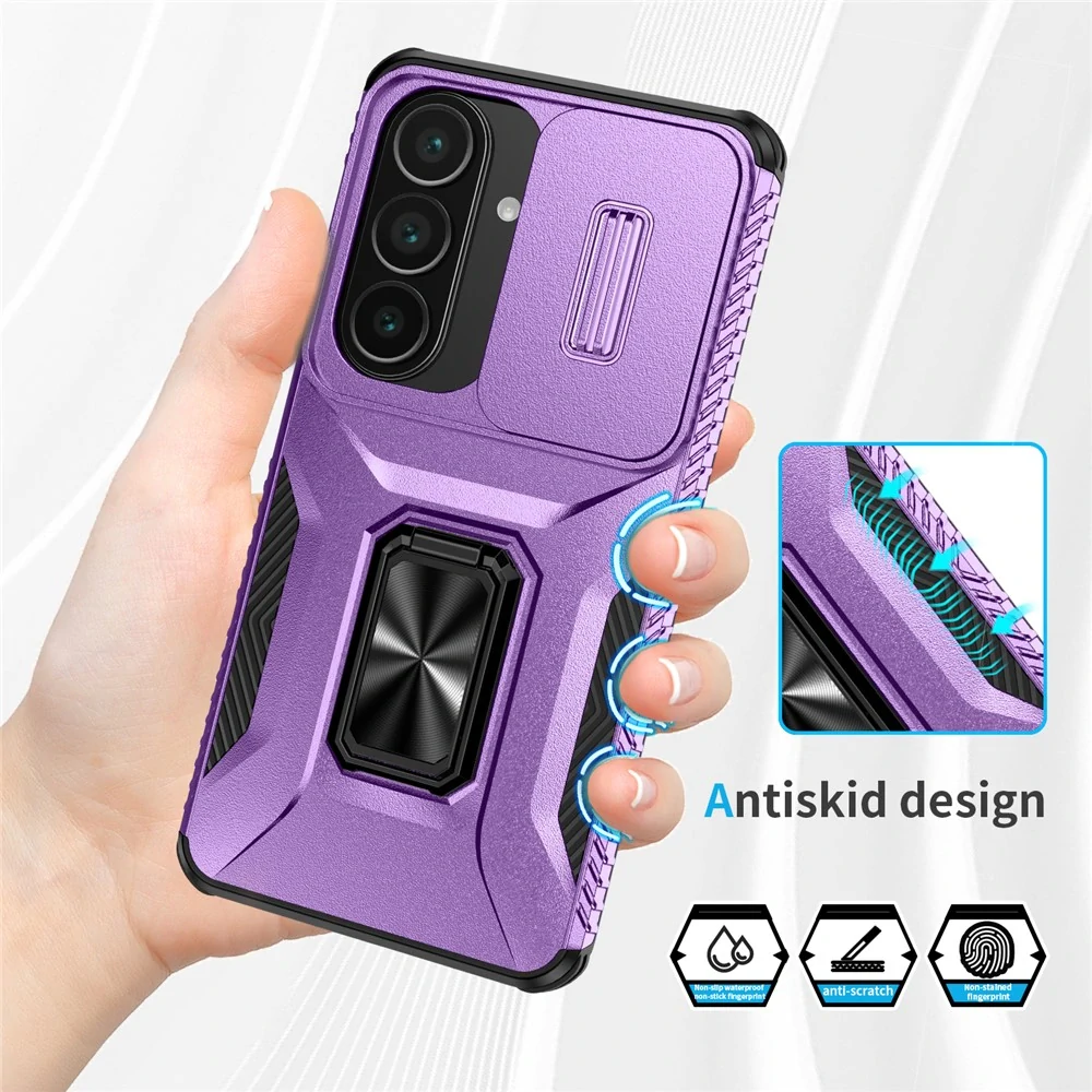 Kryt na Samsung Galaxy S26 odolný s krytkou na fotoaparát fialový