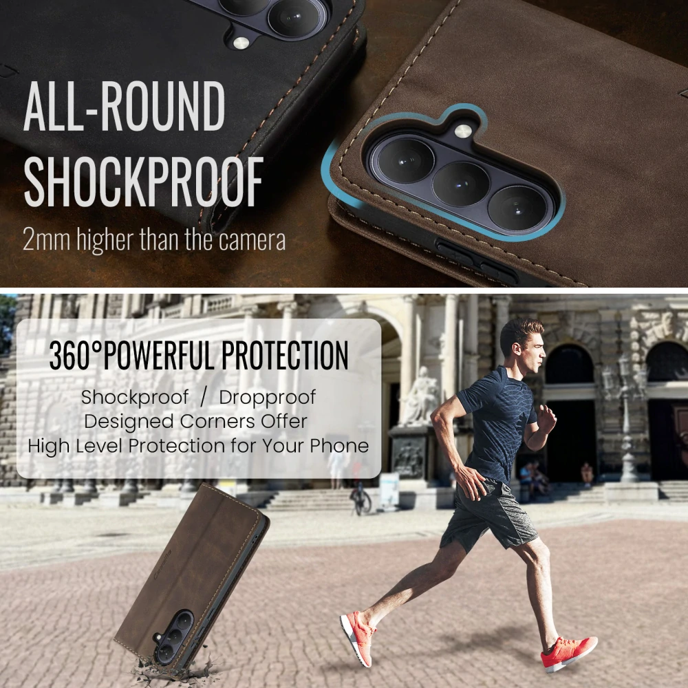 Pouzdro na Samsung Galaxy S26 CASEME hnědé