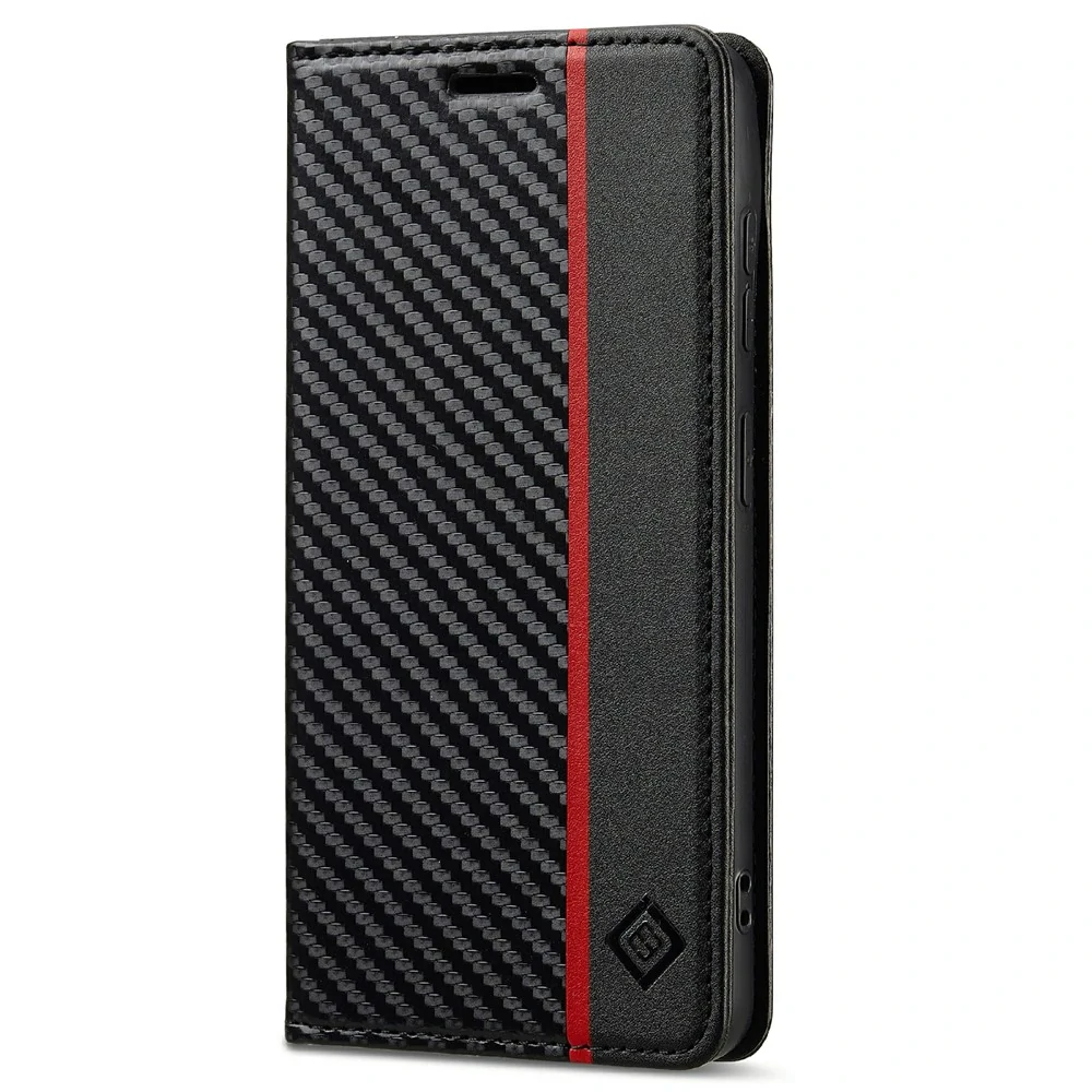 Pouzdro na Samsung Galaxy S26 LC.IMEEKE Carbon vertical