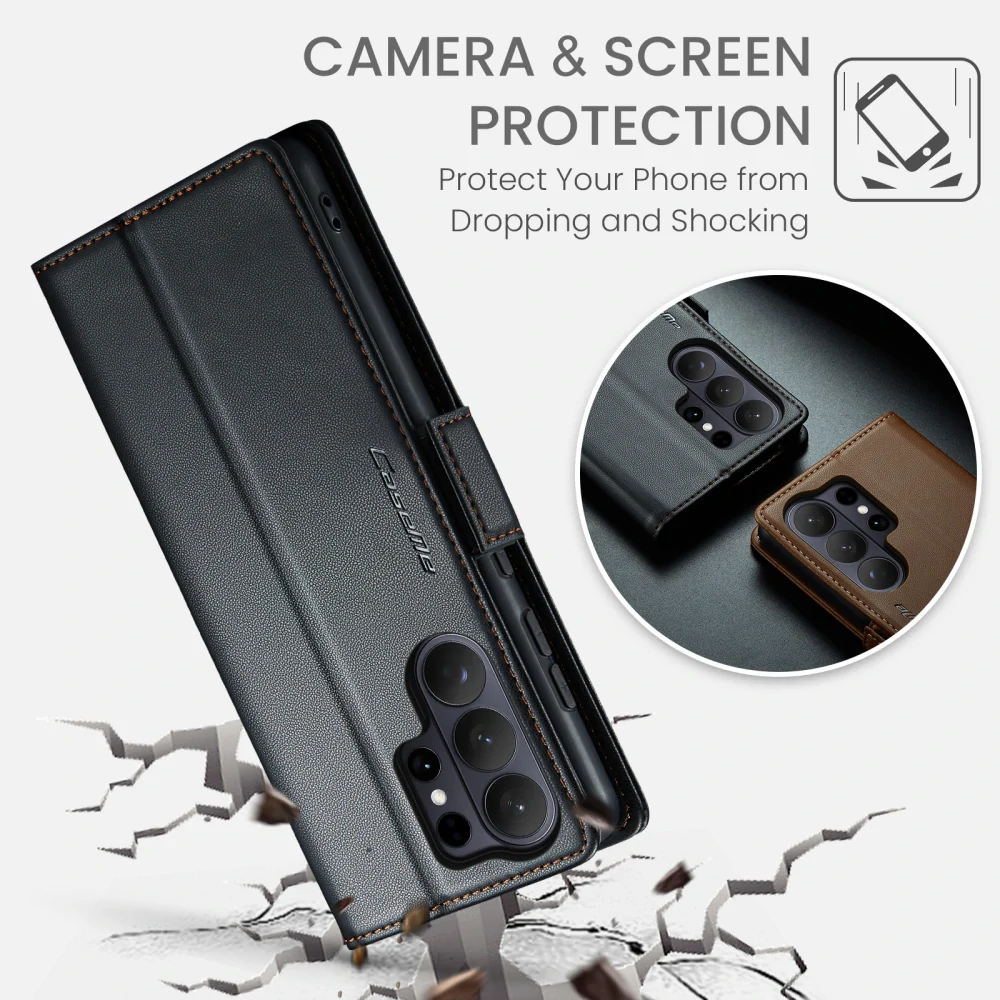 Pouzdro na Samsung Galaxy S26 Ultra CASEME smooth černé