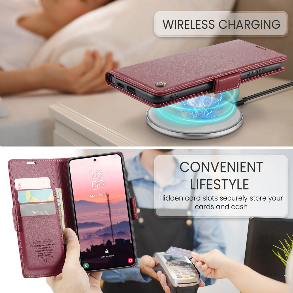 Pouzdro na Samsung Galaxy S26 Ultra CASEME smooth červené