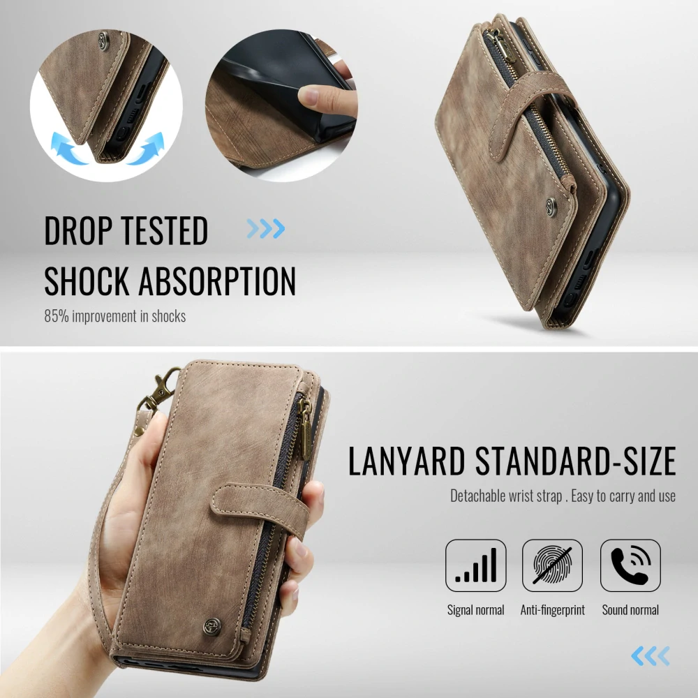 Pouzdro na Samsung Galaxy S26 Ultra CASEME Deluxe hnědé