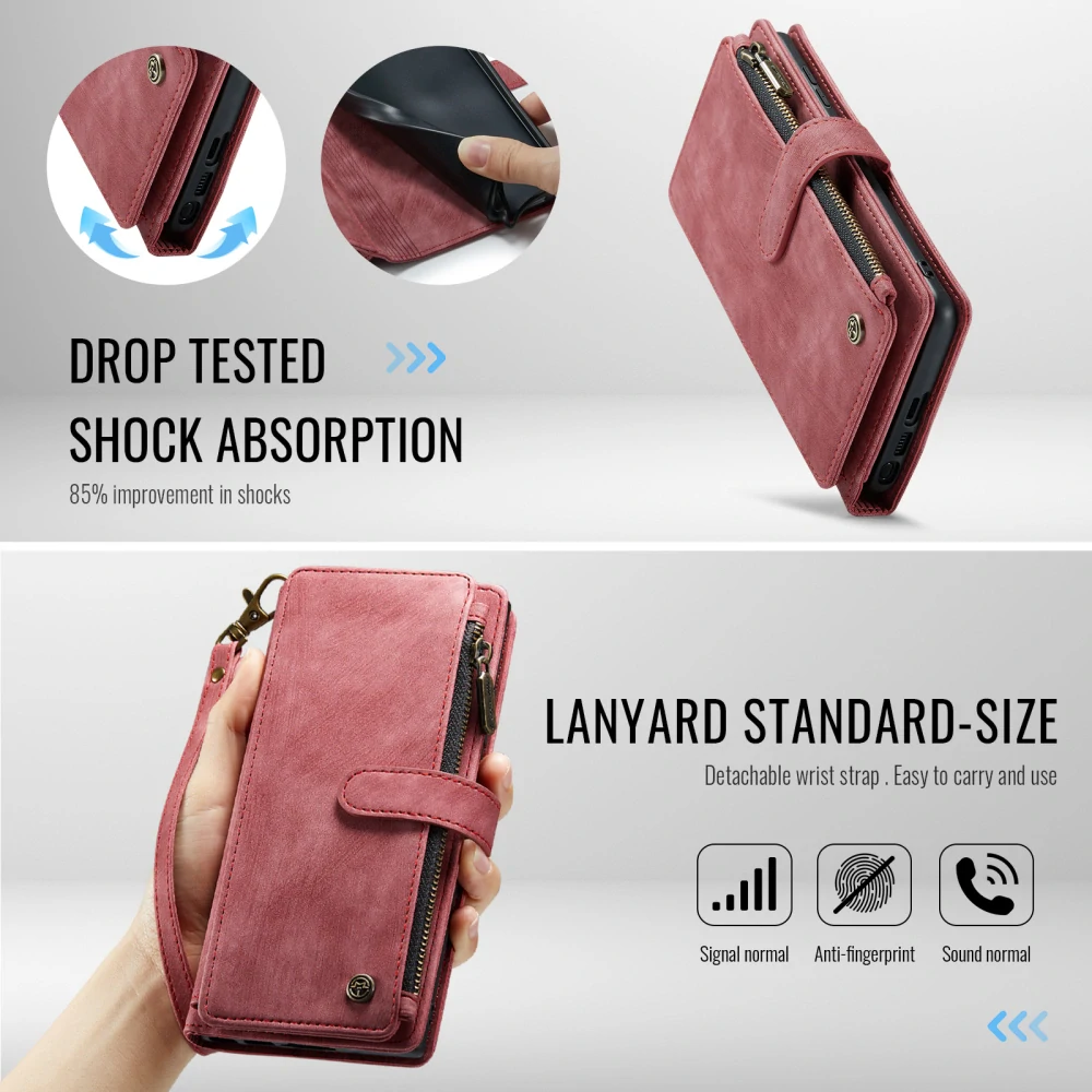 Pouzdro na Samsung Galaxy S26 Ultra CASEME Deluxe červené