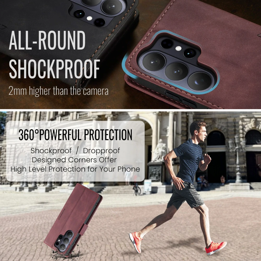 Pouzdro na Samsung Galaxy S26 Ultra CASEME červené