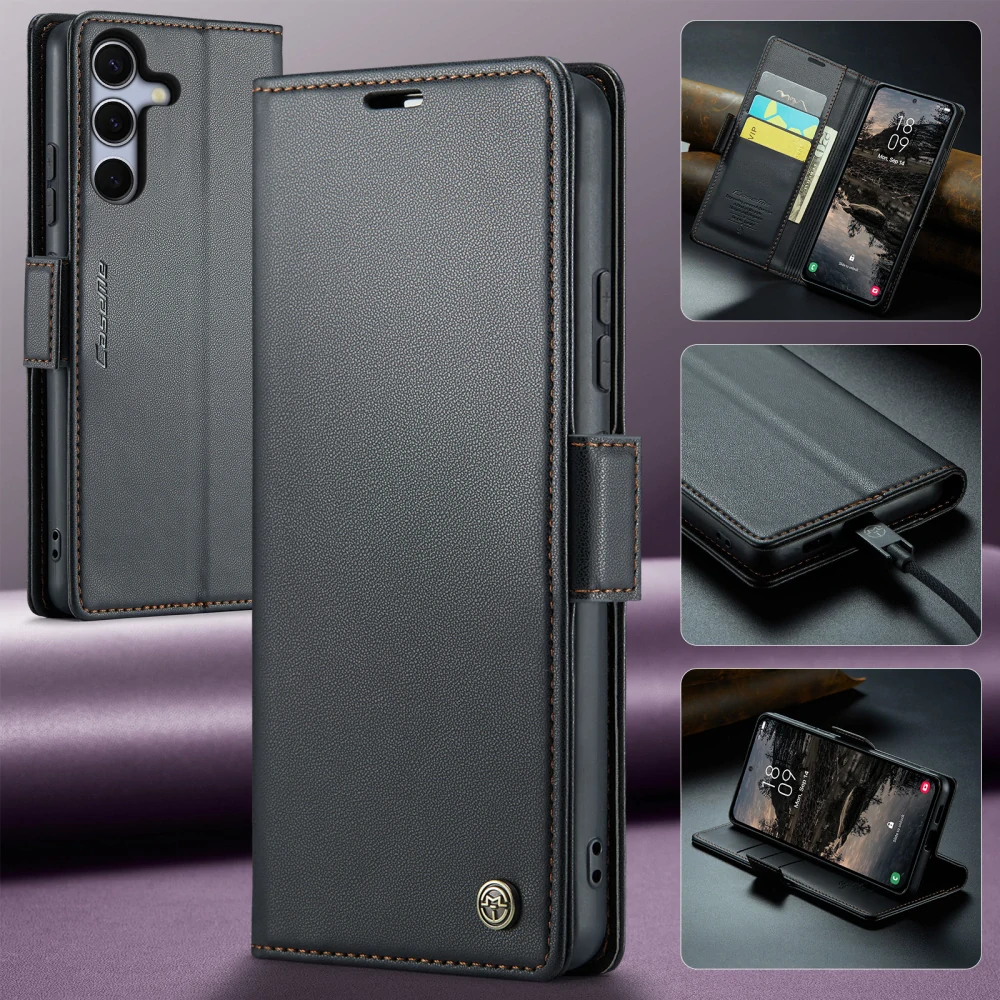 Pouzdro na Samsung Galaxy S25 FE CASEME smooth černé