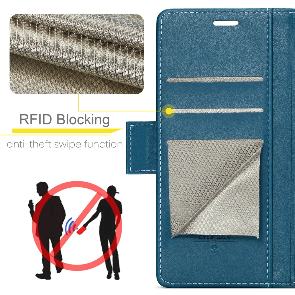 Pouzdro na Samsung Galaxy S25 FE CASEME smooth modré