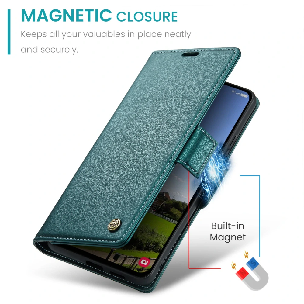 Pouzdro na Samsung Galaxy S25 FE CASEME smooth zelené