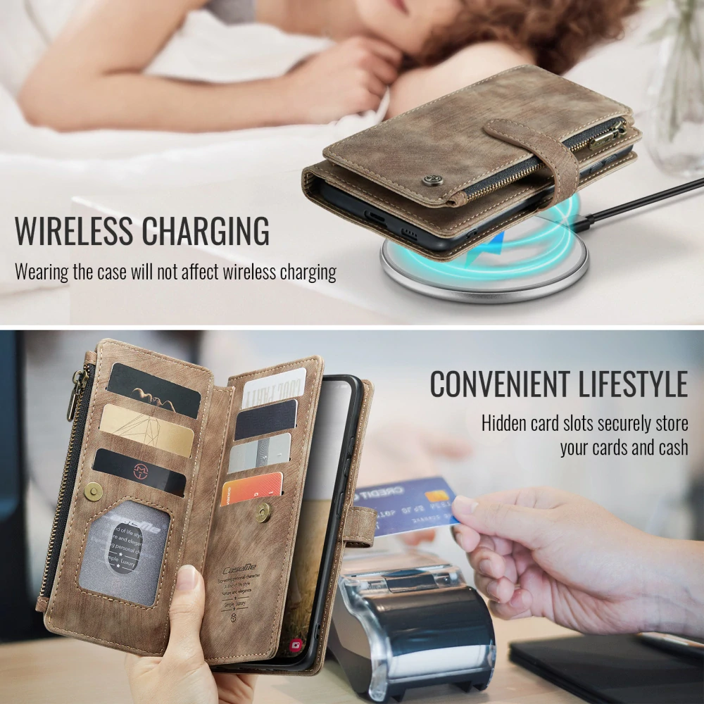 Pouzdro na Samsung Galaxy S25 FE CASEME Deluxe hnědé