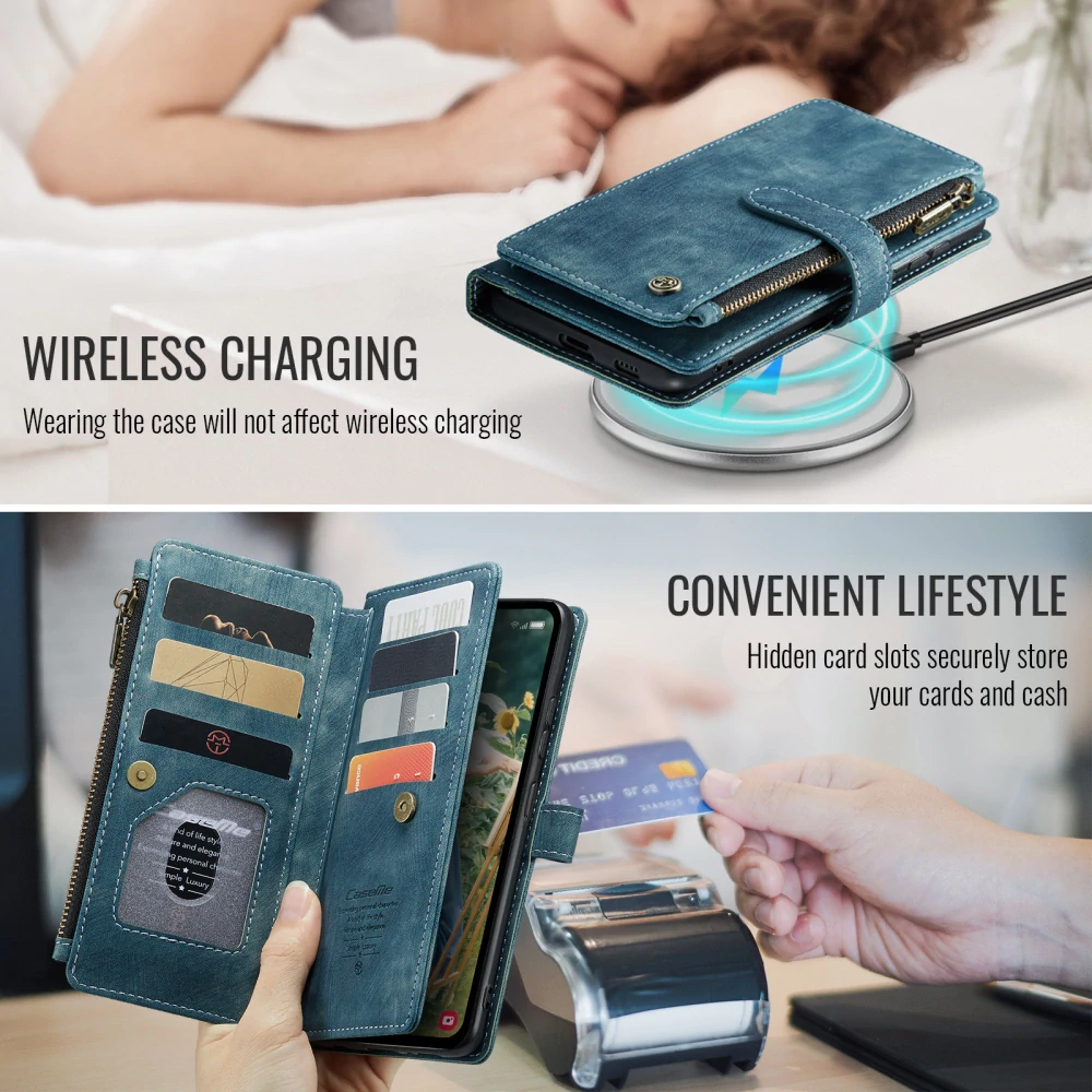 Pouzdro na Samsung Galaxy S25 FE CASEME Deluxe modré