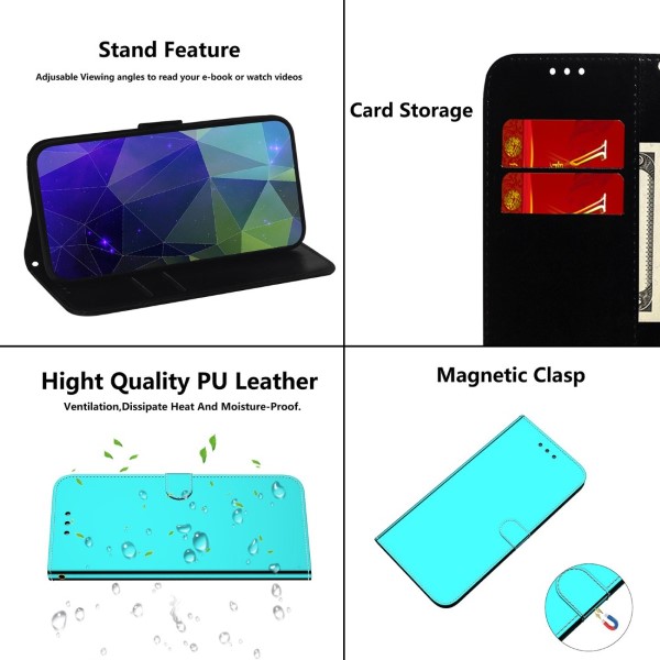 Pouzdro pro iPhone 14 Pro Mirror modré