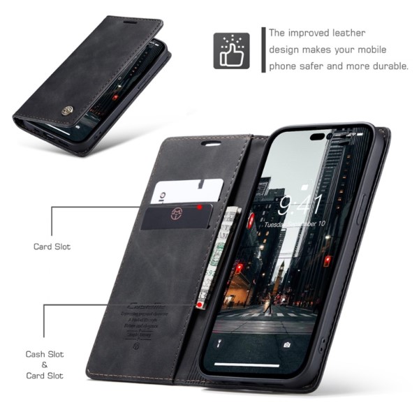 Pouzdro CASEME pro iPhone 14 Pro černé