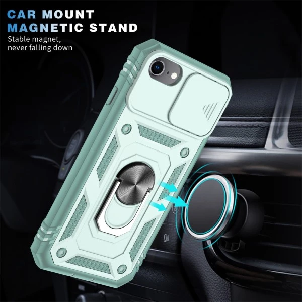 Kryt na iPhone 7 / 8 / SE 2020 / SE 2022 odolný s krytkou na fotoaparát světle modrý