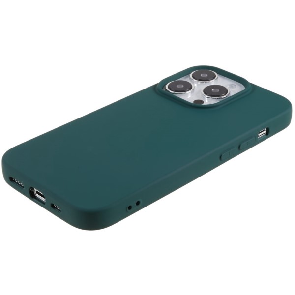 Kryt na iPhone 14 Pro Max gumový tmavě zelený
