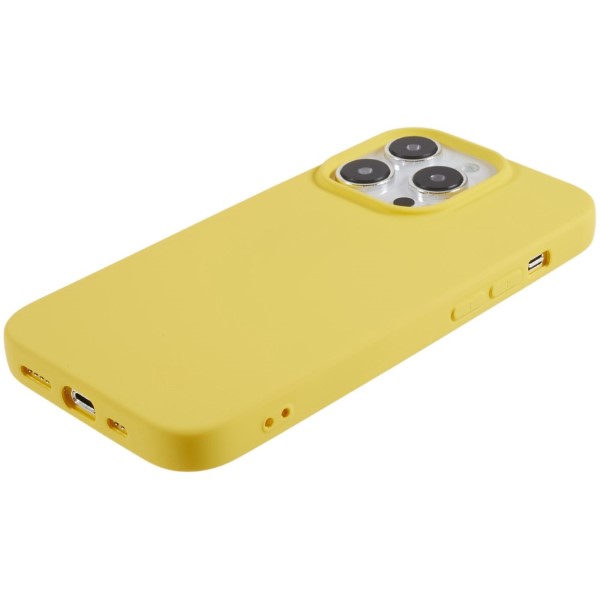Kryt na iPhone 14 Pro Max gumový žlutý