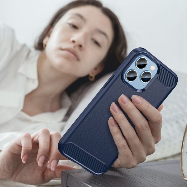 Kryt na iPhone 14 Pro Max Carbon modrý