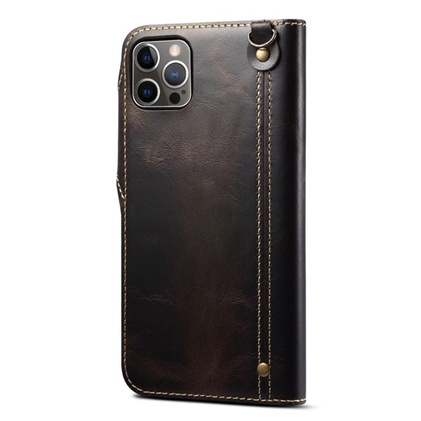 Pouzdro na iPhone 14 Pro Max Kožené černé