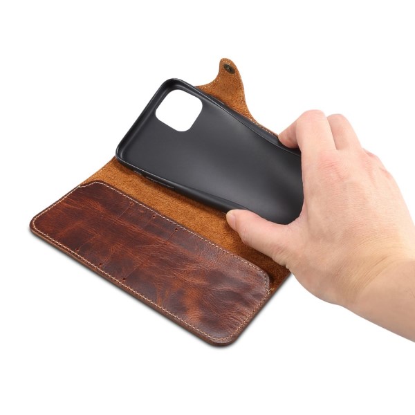 Pouzdro na iPhone 14 Pro Max Kožené hnědé