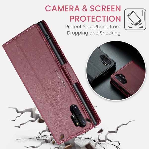 Pouzdro na Samsung Galaxy Note 10 Plus CASEME smooth červené