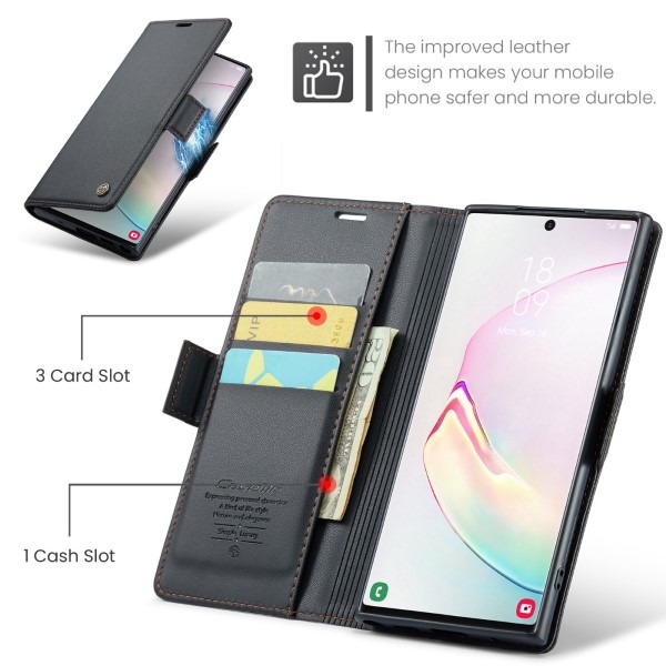 Pouzdro na Samsung Galaxy Note 10 Plus CASEME smooth černé