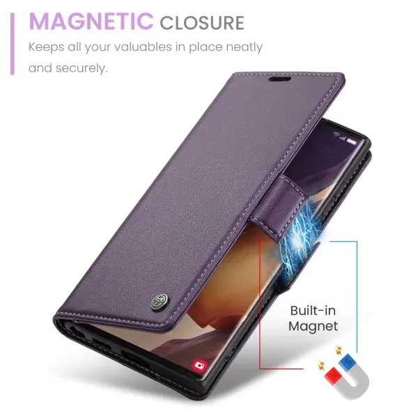 Pouzdro na Samsung Galaxy Note 20 Ultra CASEME smooth fialové