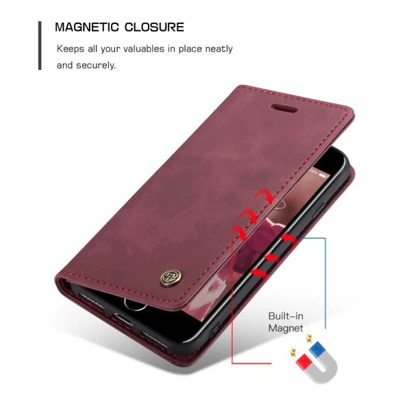 Pouzdro CASEME pro iPhone 7 / 8 / SE ( 2020 / 2022 ) červené