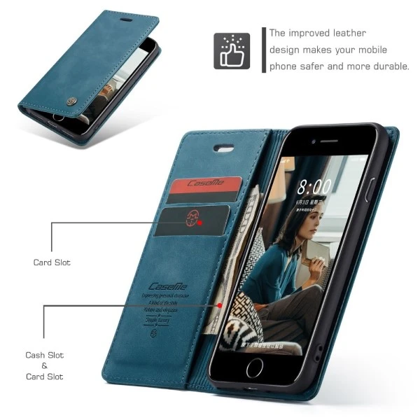 Pouzdro CASEME pro iPhone 7 / 8 / SE ( 2020 / 2022 ) modré